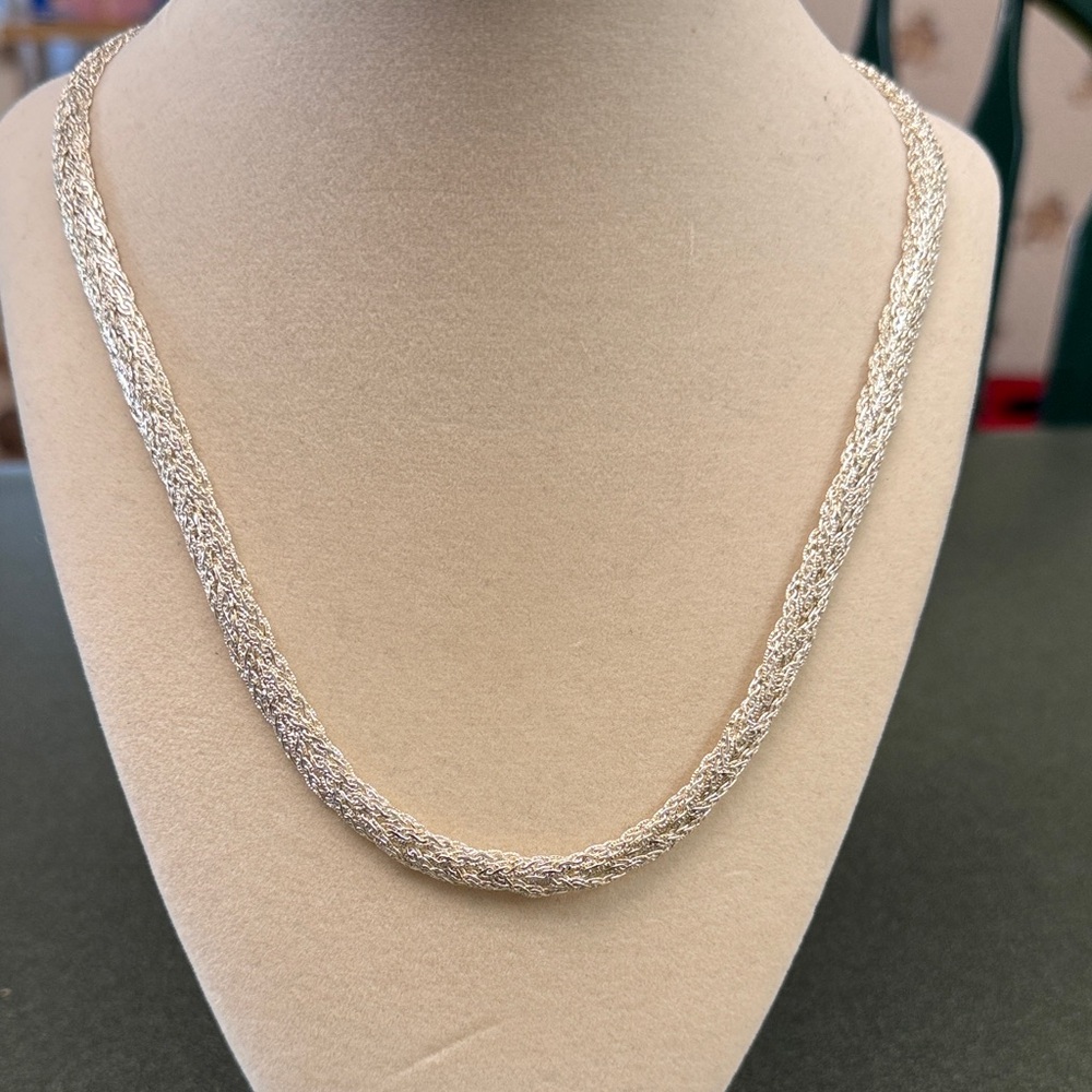 Monet Silver Necklace and Bracelet Set